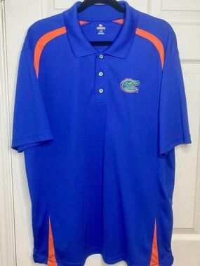 University Of Florida Gators Knights Apparel Antigua Blue Orange Polo Golf Shirt
